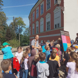 Beseda s kastelánem na zámku